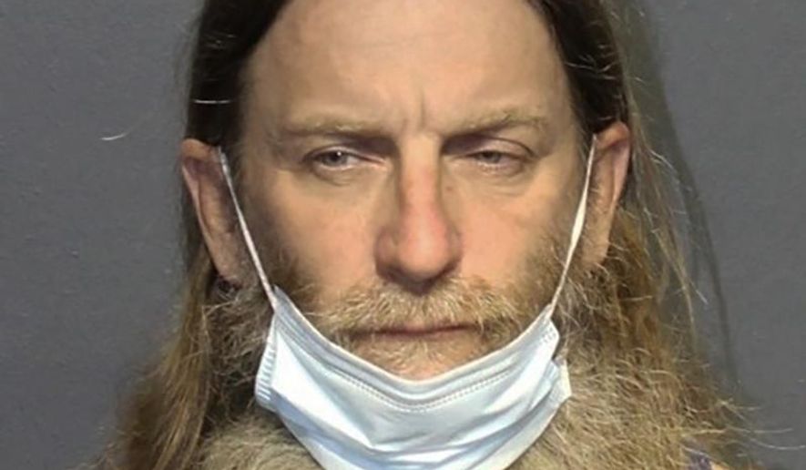 This photo provided by Western Tidewater Regional Jail shows Robert Keith Packer of Newport News, Va. Packer was arrested Wednesday Jan. 13, 2021 on federal charges related to the riot at the U.S. Capitol. (Western Tidewater Regional Jail via AP)
