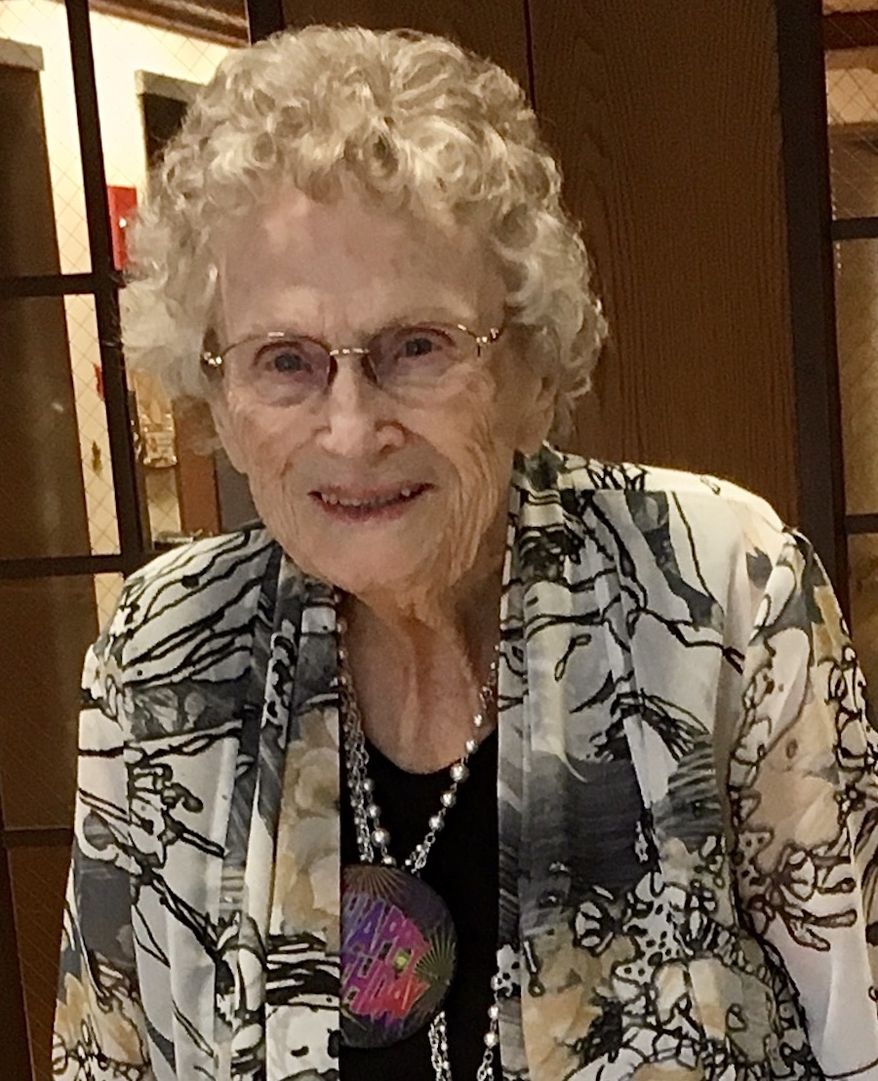 Helen Sertz, shown in 2019 after her 99th birthday, died June 4, 2020, after falling in her home, but the Washington Department of Health attributed her death to COVID-19. (Courtesy of Christine Frye)