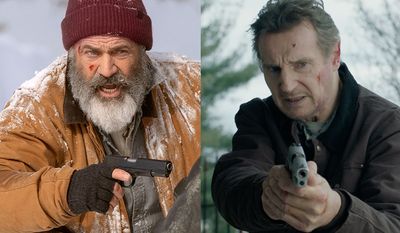 Mel Gibson in &quot;Fatman&quot; and Liam Neeson in &quot;Honest Thief,&quot; now available in the Blu-ray format.