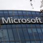 The logo of Microsoft is displayed outside the headquarters in Paris, Friday, Jan. 8, 2021. As the pandemic raged through the U.S., Microsoft&#39;s business continued chugging ahead and beat Wall Street expectations for the last three months of 2020, powered by ongoing demand for its workplace software and cloud computing services as people worked from home. The company on Tuesday, Jan. 26, 2021 reported fiscal second-quarter profit of $15.5 billion, up 33% from the same period last year. (AP Photo/Thibault Camus, file)