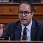 FILE - Rep. Will Hurd, R-Texas, a member of the House Intelligence Committee, speaks during a public impeachment hearing of President Donald Trump on Capitol Hill in Washington. Hurd, the Texas Republican who at times openly criticized Trump, has a book deal. Simon &amp;amp; Schuster announced Wednesday that his book, currently untitled, was expected to come out in 2022. One of the few Black Republicans in Congress in recent years, Hurd will draw upon his background and political experience to provide what he calls a unifying message. (Andrew Harrer/Pool Photo via AP, File)