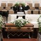 Pastor Richard W. Wills, Sr. prays during the funeral services for Henry &amp;quot;Hank&amp;quot; Aaron, longtime Atlanta Braves player and Hall of Famer, on Wednesday, Jan. 27, 2021 at Friendship Baptist Church in Atlanta. (Kevin D. Liles/Atlanta Braves via AP, Pool)