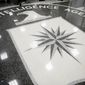 This Jan. 21, 2017, file photo shows the floor of the main lobby of the Central Intelligence Agency in Langley, Va.  (AP Photo/Andrew Harnik, File)  **FILE**