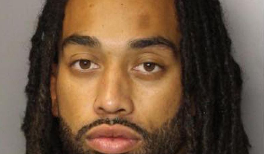 This photo released Jan. 30, 2021, by the Vacaville Police Department shows Raymond Michael Weber. California police arrested Weber for investigation of two killings after a caller reported seeing a social media livestream showing him armed inside an apartment and two women lying on the floor. The Vacaville Police Department said officers went to the Rocky Hill Veterans Apartments at 12:42 a.m. Saturday, Jan. 30, 2021, in response to the call from a woman about the livestream. Raymond Michael Weber, 29, of Sacramento was booked into the Solano County Jail. (Vacaville Police Department via AP)