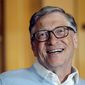 In this Feb. 1, 2019, file photo, Bill Gates smiles while being interviewed in Kirkland, Wash. (AP Photo/Elaine Thompson, File)