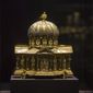 In this Jan. 9, 2014, file photo, the medieval Dome Reliquary (13th century) of the Welfenschatz, or Guelph Treasure, is displayed at the Bode Museum in Berlin. Ruling in a multi-million dollar dispute over a collection of medieval religious artworks, the Supreme Court made it harder Wednesday, Feb. 3, 2021, for certain lawsuits over property taken from Jews during the Nazi era to be brought in U.S. courts. The justices sided with Germany in a dispute involving the heirs of Jewish art dealers and the 1935 sale of a collection of Christian artwork called the Guelph Treasure. ( AP Photo/Markus Schreiber)  **FILE**