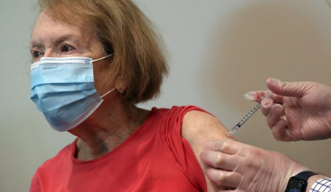 Only 29% of Americans older than 64 have received a coronavirus vaccine, according to a study. (Associated Press)