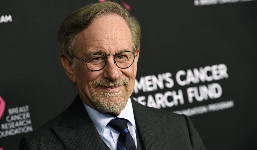 FILE - In this Thursday, Feb. 28, 2019, file photo, filmmaker Steven Spielberg poses at the 2019 &amp;quot;An Unforgettable Evening&amp;quot; benefiting the Women&#x27;s Cancer Research Fund, at the Beverly Wilshire Hotel, in Beverly Hills, Calif.  Spielberg has been awarded Israel’s prestigious 2021 Genesis Prize, Wednesday, Feb. 10, 2021. Organizers of the $1 million prize say the filmmaker was chosen in recognition of his contribution to cinema, his philanthropic works and his efforts to preserve the memory of the Holocaust.  (Photo by Chris Pizzello/Invision/AP, File)