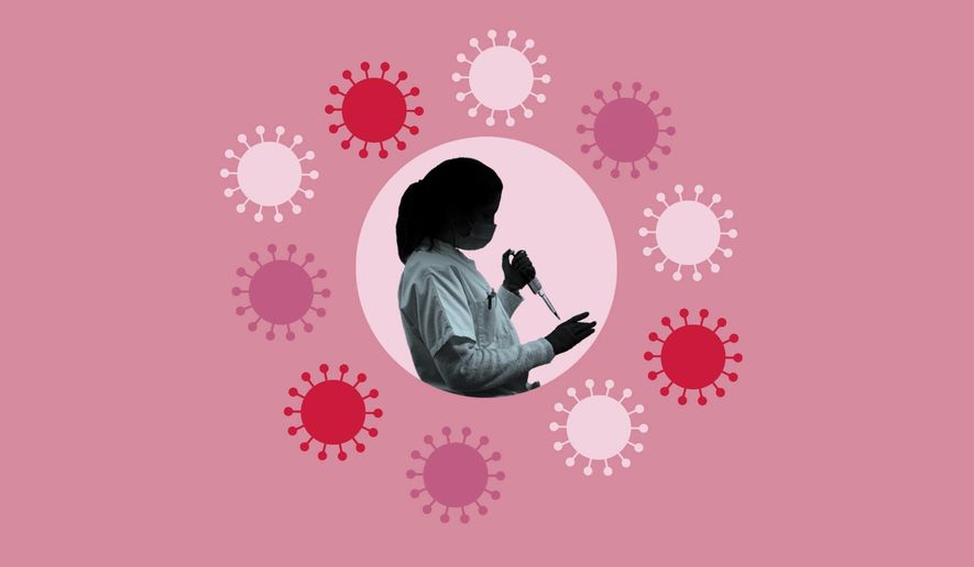 How are experts tracking variants of the coronavirus? (AP Illustration/Peter Hamlin)