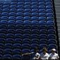 Spectators watch the third round match between United States&#39; Serena Williams and Russia&#39;s Anastasia Potapova at the Australian Open tennis championship in Melbourne, Australia, Friday, Feb. 12, 2021.(AP Photo/Andy Brownbill)