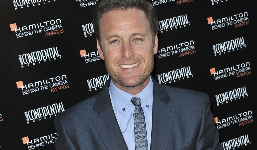 FILE - This Oct. 28, 2012 file photo shows Chris Harrison at the Hamilton &amp;quot;Behind the Camera&amp;quot; Awards at the House of Blues West Hollywood, Calif.  Chris Harrison, host of “The Bachelor,” says he is stepping down from his TV role and is “ashamed” for his handling of a swirling racial controversy at the ABC dating show. In a new statement posted Saturday, Feb. 13, 2021 Harrison apologized again for defending the actions by a contestant that many consider offensive.(Photo by Richard Shotwell/Invision/AP, File)