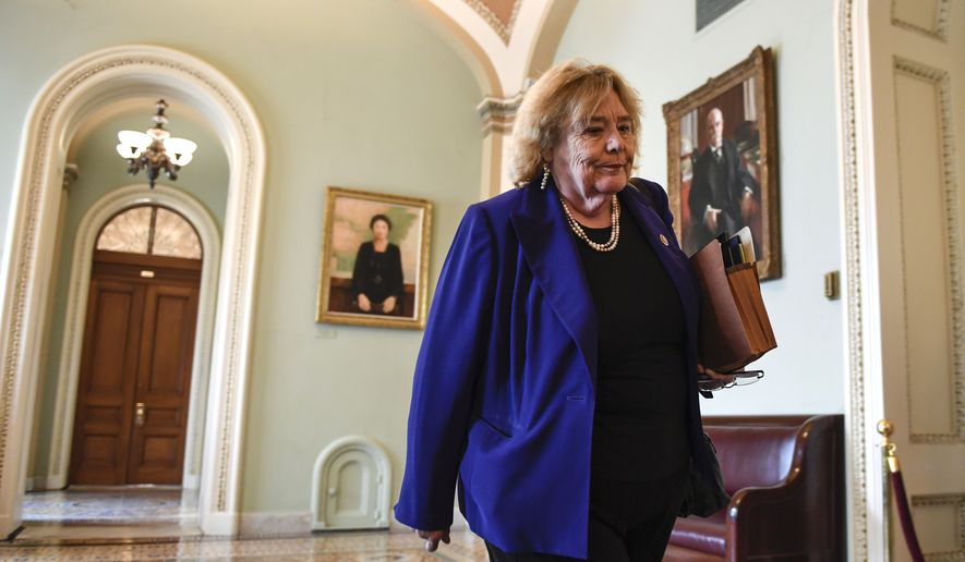 Rep. Zoe Lofgren, California Democrat, has changed terms in immigration policy that are considered to have negative connotations. They and other congressional Democrats, as well as immigrant advocates, hope that rewriting the terms is a precursor to another attempt to enact legislation to legalize most illegal immigrants. (Associated Press)