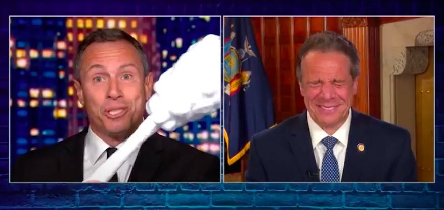 CNN said Wednesday night it has reinstituted a ban that prohibits "Prime Time" host Chris Cuomo from covering his older brother, New York Gov. Andrew Cuomo, amid a nursing home scandal that has rocked the Democrat's administration. (Screengrab via CNN)