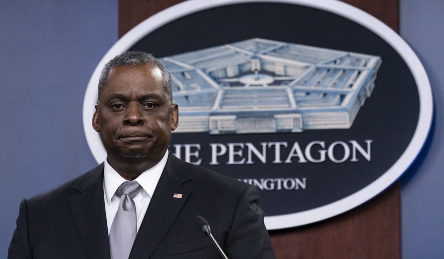 Secretary of Defense Lloyd Austin ordered military leaders at all levels to set aside time to talk with their units about extremism, racism and discrimination in the ranks after service members and veterans were found to be among the Capitol rioters. (AP Photo/Alex Brandon)