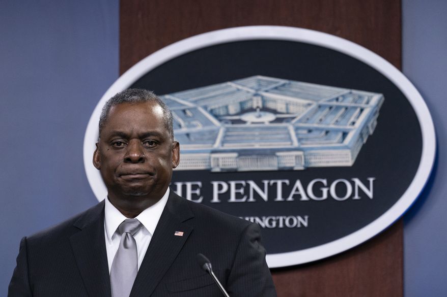 Secretary of Defense Lloyd Austin ordered military leaders at all levels to set aside time to talk with their units about extremism, racism and discrimination in the ranks after service members and veterans were found to be among the Capitol rioters. (AP Photo/Alex Brandon)