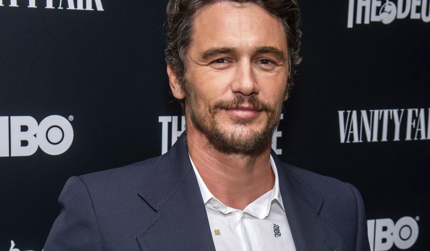 FILE - This Sept. 5, 2019 file photo shows James Franco at the premiere of HBO's "The Deuce" third and final season in New York. A settlement deal has been reached in a lawsuit that alleged James Franco intimidated students at an acting and film school he founded into exploitative sexual situations. A filing in Los Angeles Superior Court said a settlement had been reached in the class-action suit brought by former students at the now-defunct Studio 4. The document was filed on Feb. 11, but has not previously been reported. (Charles Sykes/Invision/AP, File)
