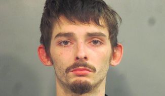 This booking photo provided by the Washington County Detention Center, in Arkansas, shows Hunter Chenoweth. Authorities say three adults were found dead and a baby was abducted from a home in northeast Arkansas, Tuesday, Feb. 23, 2021, but the child was found hours later, unharmed, and Chenoweth has been arrested in the case. (Washington County Detention Center via AP)