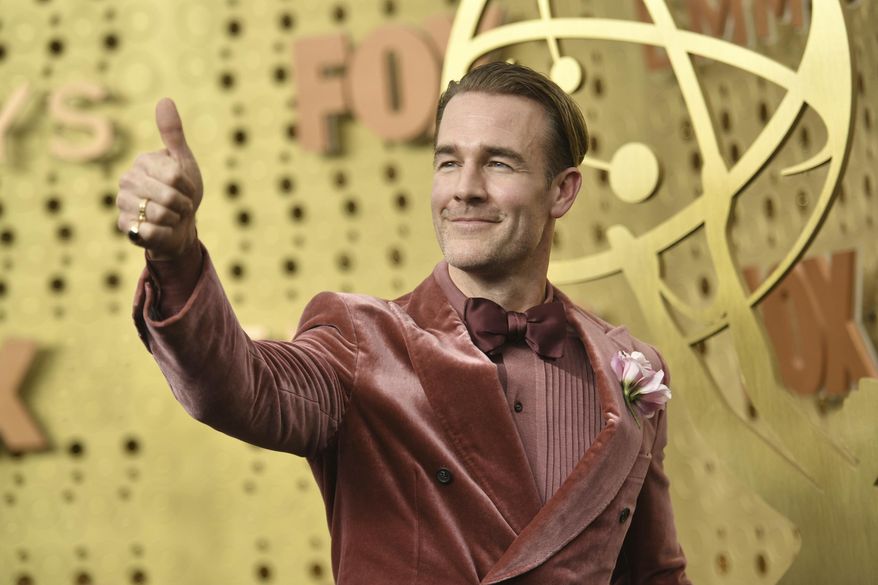 James Van Der Beek arrives at the 71st Primetime Emmy Awards on Sept. 22, 2019, in Los Angeles. Van Der Beek turns 44 on March 8. (Photo by Richard Shotwell/Invision/AP, File)