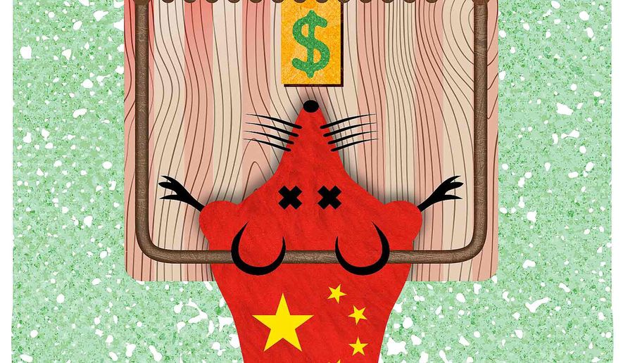 China Mousetrap Illustration by Greg Groesch/The Washington Times