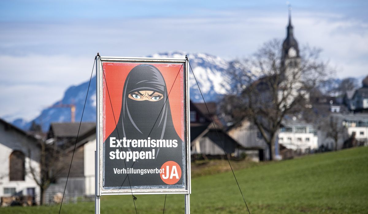 NextImg:Swiss parliament approves ban on full-face coverings like burqas, sets fine for violators