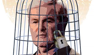Newt in the Twitter Cage Illustration by Greg Groesch/The Washington Times