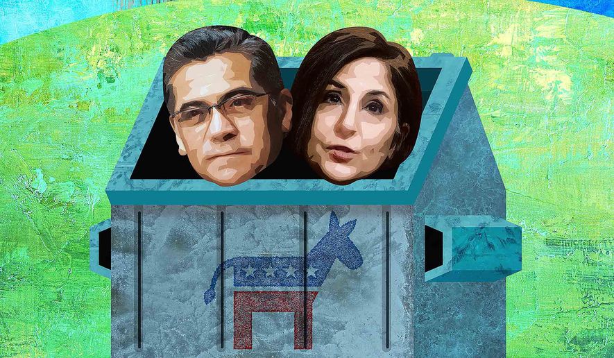 Unqualified Democrat Nominees Becerra and Tanden Illustration by Greg Groesch/The Washington Times