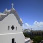 The San Jose Church stands in San Juan, Puerto Rico, Tuesday, March 9, 2021. The second oldest Spanish church in the Americas is reopening following a massive reconstruction that took nearly two decades to complete. (AP Photo/Carlos Giusti)