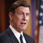In this Tuesday, April 25, 2017, file photo, Rep. Don Beyer, D-Va., speaks during a news conference on Capitol Hill, in Washington. (AP Photo/Alex Brandon, File)