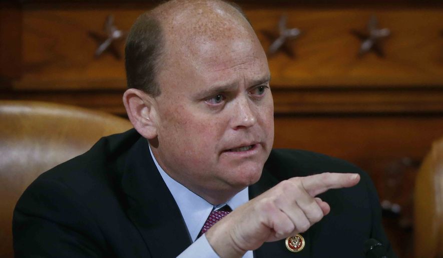 Rep. Tom Reed, R-N.Y., asks a question during the House Ways and Means Committee hearing on Capitol Hill in Washington. Reed is accused of rubbing the back of a female lobbyist and unhooking her bra while drunk at a Minneapolis pub in 2017. (AP Photo/Charles Dharapak, File)