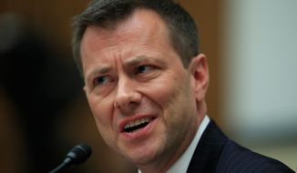 Former FBI agent Peter Strzok re-aired an unverified claim about two Republican senators relying on Kremlin disinformation on Twitter this month. (Associated Press)