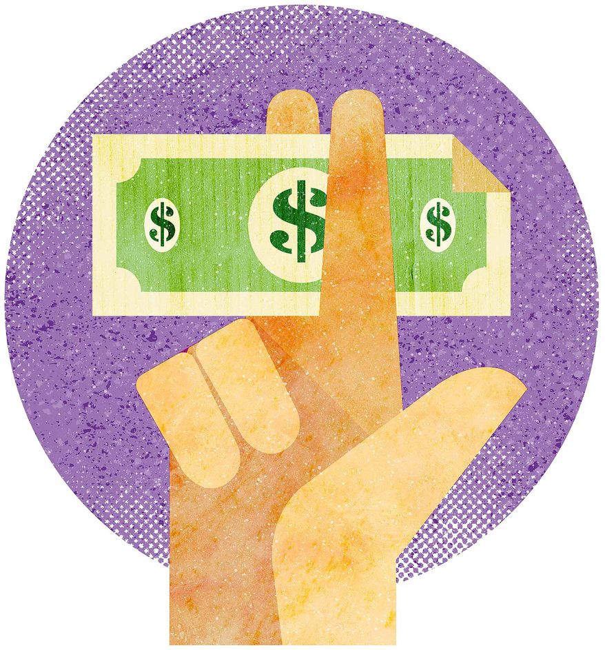 Restaurant Tip Wages Illustration by Greg Groesch/The Washington Times