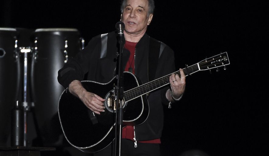 FILE - Paul Simon performs during the final stop of his Homeward Bound - The Farewell Tour concert on Sept. 22, 2018, in New York. Sony Music Publishing announced Wednesday, March. 31, 2021, that it has acquired Simon&#39;s catalog, which includes six decades of music, from his time in Simon &amp;amp; Garfunkel to his solo career. Financial details of the deal were not announced. (Photo by Evan Agostini/Invision/AP, File)