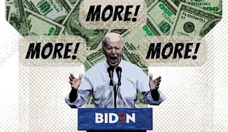 Biden&#39;s Wasteful Spending Illustration by Greg Groesch/The Washington Times