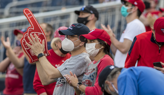 Nationals Park opened to fans for the first time since 2019 on Tuesday night, with 4,801 in attendance. (Courtesy of All Pro Reels)