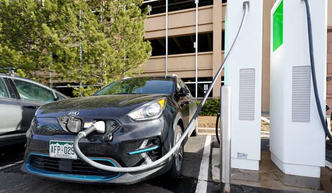 President Biden wants 500,000 charging stations installed across the country to fuel electric cars that are “made in America,” but the lack of domestically produced rare earth minerals required for such an endeavor would make the U.S. heavily reliant on China. (Associated Press)