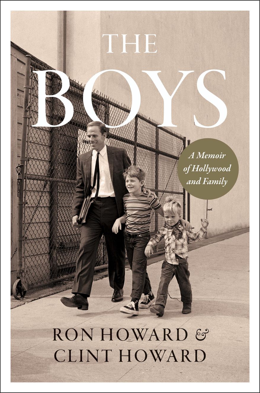 This image released by William Morrow shows cover art for the upcoming memoir "The Boys: A Memoir of Hollywood and Family" by Ron Howard and Clint Howard. It's scheduled to come out Oct. 12. (William Morrow via AP)