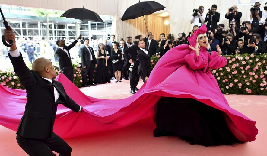 FILE - Lady Gaga attends The Metropolitan Museum of Art&#x27;s Costume Institute benefit gala on May 6, 2019, in New York. The Metropolitan Museum of Art announced Monday that the annual high-wattage celebration of both fashion and celebrity -- held virtually in 2020 because of the pandemic -- will return in person, first in September, then again on its usual date on the first Monday in May. (Photo by Charles Sykes/Invision/AP, File)
