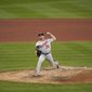 Washington Nationals relief pitcher Luis Avilan throws during the fifth inning of a baseball game against the St. Louis Cardinals Tuesday, April 13, 2021, in St. Louis. (AP Photo/Jeff Roberson) **FILE**