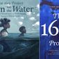 This combination photo shows cover art for “The 1619 Project: Born On the Water” based on a student’s family tree assignment, with words by Hannah-Jones and Renee Watson and illustrations by Nikkolas Smith, left, and “The 1619 Project: A New Origin Story”. The two books based on the Pulitzer Prize winning “1619 Project” will be released this fall. (Kokila/One World via AP)