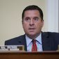Rep. Devin Nunes, R-Calif., speaks during a House Intelligence Committee hearing on Capitol Hill in Washington, Thursday, April 15, 2021. (Al Drago/Pool via AP) ** FILE **