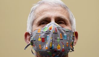 Dr. Anthony Fauci, the nation&#39;s top infectious disease expert, testifies before a House Select Subcommittee on the Coronavirus Crisis hearing on Capitol Hill in Washington, Thursday, April 15, 2021. (AP Photo/Susan Walsh, Pool) ** FILE **