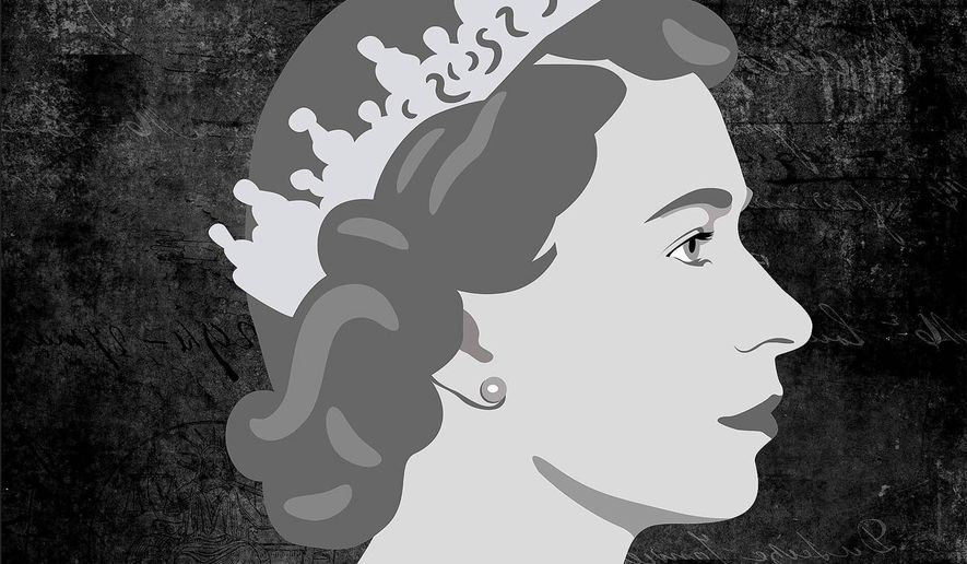 Her Majesty Queen Elizabeth II Illustration by Greg Groesch/The Washington Times