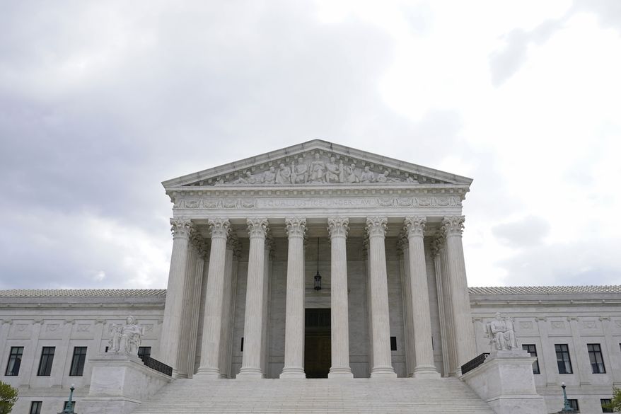 A view of the Supreme Court in Washington, Thursday, April 22, 2021. (AP Photo/Susan Walsh)