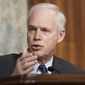 In this March 3, 2021, file photo, Sen. Ron Johnson, R-Wis., speaks at the U.S. Capitol in Washington. (Greg Nash/Pool via AP) ** FILE **