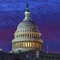 In this Nov. 6, 2020, photo, dawn arrives on Capitol Hill in Washington. (AP Photo/J. Scott Applewhite) **FILE**
