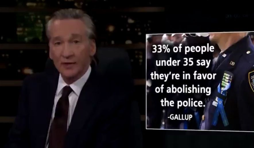 HBO &quot;Real Time&quot; host Bill Maher blasts pro-communism millennials and their &quot;gullible&quot; peers who support the abolishment of all police departments, April 23, 2021. (Image: HBO, &quot;Real Time with Bill Maher&quot; video screenshot)
