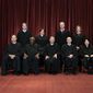 Members of the Supreme Court pose for a group photo at the Supreme Court in Washington. Seated from left are Associate Justice Samuel Alito, Associate Justice Clarence Thomas, Chief Justice John Roberts, Associate Justice Stephen Breyer and Associate Justice Sonia Sotomayor, Standing from left are Associate Justice Brett Kavanaugh, Associate Justice Elena Kagan, Associate Justice Neil Gorsuch and Associate Justice Amy Coney Barrett. (Erin Schaff/The New York Times via AP, Pool, File)