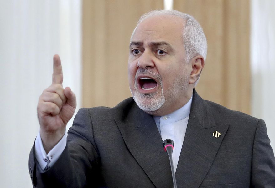 In this Aug. 5, 2019, file photo, Iranian Foreign Minister Mohammad Javad Zarif speaks at a press conference in Tehran, Iran. A recording of Iran&#39;s foreign minister offering a blunt appraisal of diplomacy and the limits of power within the Islamic Republic has leaked out publicly, providing a rare look inside the country&#39;s theocracy. (AP Photo/Ebrahim Noroozi, File)