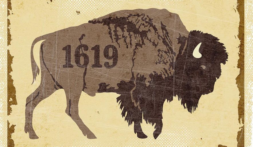 1619 Project Bull Illustration by Greg Groesch/The Washington Times