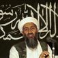 Osama bin Laden is seen at a news conference in Khost, Afghanistan. (AP Photo/Mazhar Ali Khan, File)